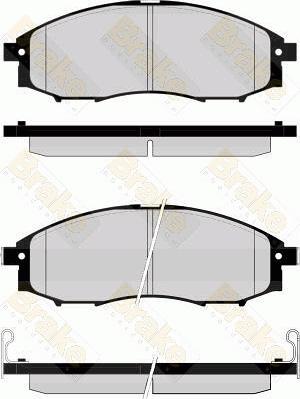 Brake Engineering PA1590 - Гальмівні колодки, дискові гальма avtolavka.club