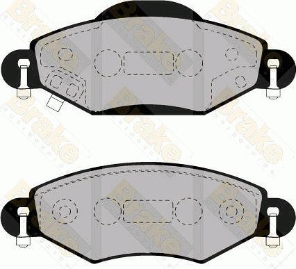 Brake Engineering PA1555 - Гальмівні колодки, дискові гальма avtolavka.club