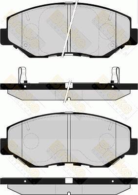 Brake Engineering PA1518 - Гальмівні колодки, дискові гальма avtolavka.club