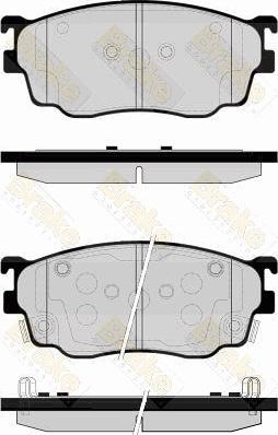 Mando MBF015632 - Гальмівні колодки, дискові гальма avtolavka.club