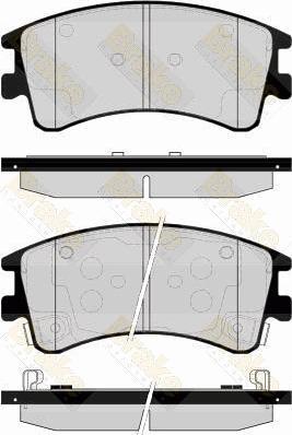 Brake Engineering PA1537 - Гальмівні колодки, дискові гальма avtolavka.club