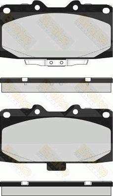 Brake Engineering PA1694 - Гальмівні колодки, дискові гальма avtolavka.club