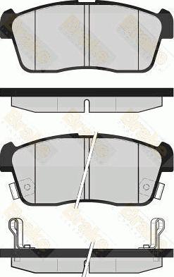 Brake Engineering PA1668 - Гальмівні колодки, дискові гальма avtolavka.club