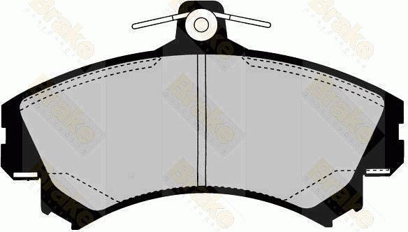 Brake Engineering PA1609 - Гальмівні колодки, дискові гальма avtolavka.club