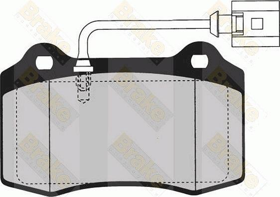 Brake Engineering PA1606 - Гальмівні колодки, дискові гальма avtolavka.club