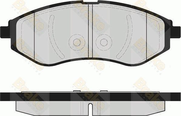 Brake Engineering PA1600 - Гальмівні колодки, дискові гальма avtolavka.club