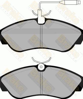 Brake Engineering PA1043 - Гальмівні колодки, дискові гальма avtolavka.club