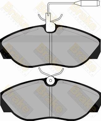 Brake Engineering PA1042 - Гальмівні колодки, дискові гальма avtolavka.club