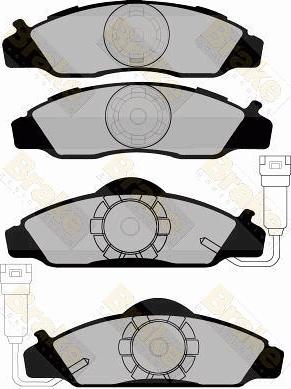 Brake Engineering PA1158 - Гальмівні колодки, дискові гальма avtolavka.club