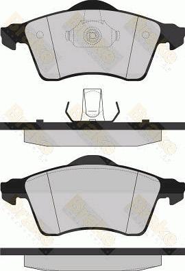 Brake Engineering PA1163 - Гальмівні колодки, дискові гальма avtolavka.club