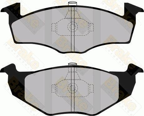 Brake Engineering PA1139 - Гальмівні колодки, дискові гальма avtolavka.club