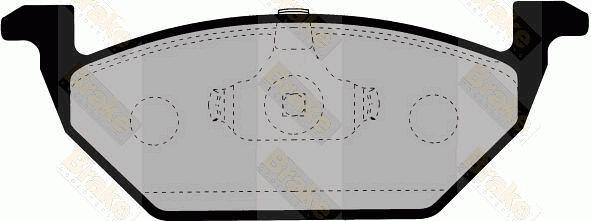 Brake Engineering PA1133 - Гальмівні колодки, дискові гальма avtolavka.club