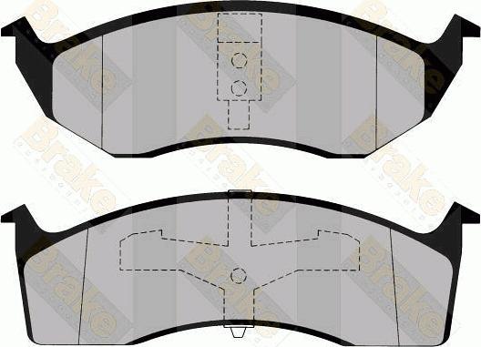 Brake Engineering PA1137 - Гальмівні колодки, дискові гальма avtolavka.club