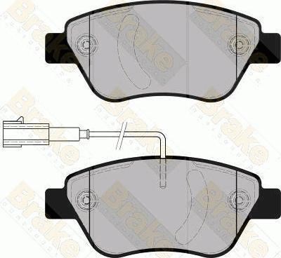 Brake Engineering PA1861 - Гальмівні колодки, дискові гальма avtolavka.club