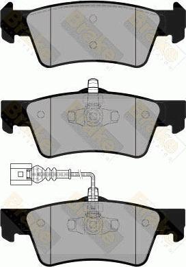 Brake Engineering PA1863 - Гальмівні колодки, дискові гальма avtolavka.club