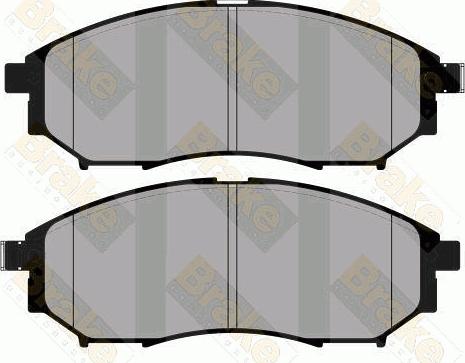 Brake Engineering PA1804 - Гальмівні колодки, дискові гальма avtolavka.club