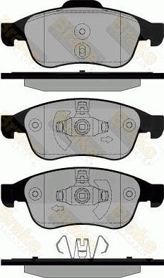 Brake Engineering PA1834 - Гальмівні колодки, дискові гальма avtolavka.club