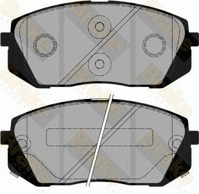 Brake Engineering PA1873 - Гальмівні колодки, дискові гальма avtolavka.club