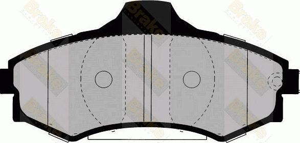 Brake Engineering PA1354 - Гальмівні колодки, дискові гальма avtolavka.club