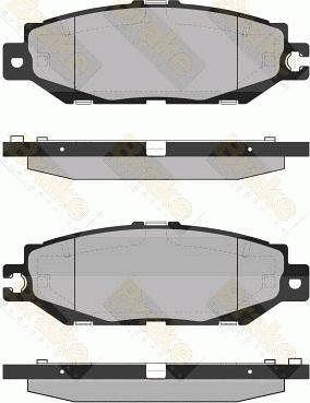 Brake Engineering PA1360 - Гальмівні колодки, дискові гальма avtolavka.club