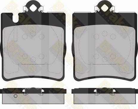 Brake Engineering PA1368 - Гальмівні колодки, дискові гальма avtolavka.club