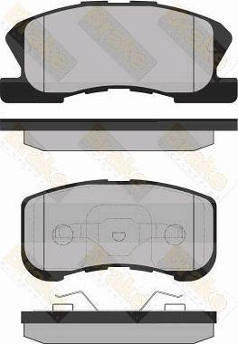 Brake Engineering PA1337 - Гальмівні колодки, дискові гальма avtolavka.club