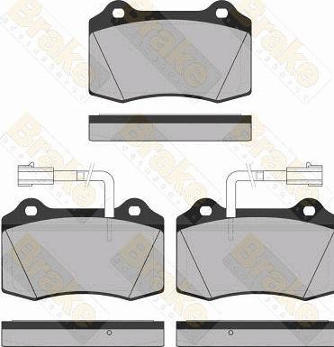 Brake Engineering PA1328 - Гальмівні колодки, дискові гальма avtolavka.club