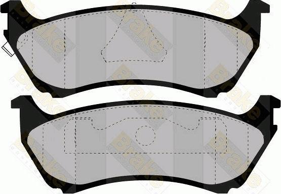 Brake Engineering PA1241 - Гальмівні колодки, дискові гальма avtolavka.club