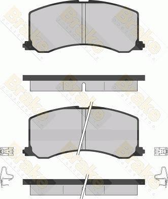 Brake Engineering PA1256 - Гальмівні колодки, дискові гальма avtolavka.club