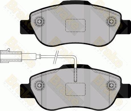 Brake Engineering PA1761 - Гальмівні колодки, дискові гальма avtolavka.club