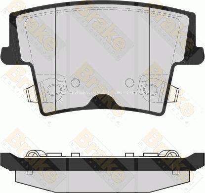 Brake Engineering PA1711 - Гальмівні колодки, дискові гальма avtolavka.club