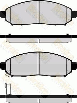 AutomotiveAdriado GLBP0554 - Гальмівні колодки, дискові гальма avtolavka.club