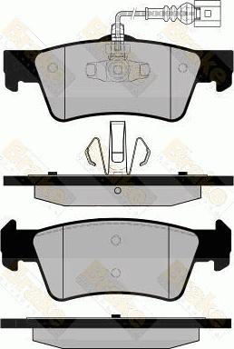 Brake Engineering PA1725 - Гальмівні колодки, дискові гальма avtolavka.club