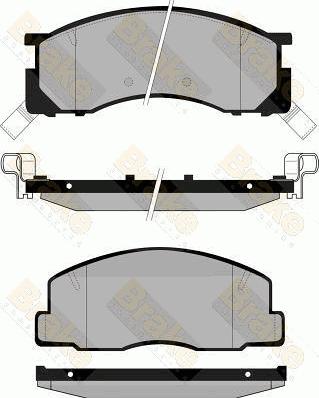 Brake Engineering PA846 - Гальмівні колодки, дискові гальма avtolavka.club