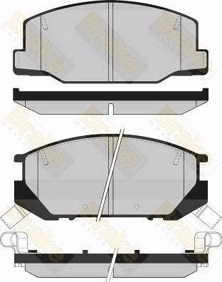 Brake Engineering PA851 - Гальмівні колодки, дискові гальма avtolavka.club