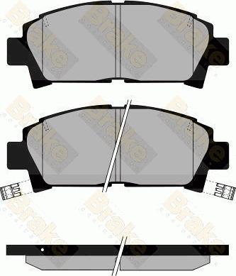 Brake Engineering PA853 - Гальмівні колодки, дискові гальма avtolavka.club