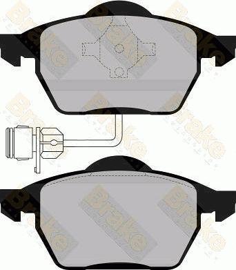 Brake Engineering PA865 - Гальмівні колодки, дискові гальма avtolavka.club