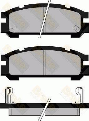 Brake Engineering PA823 - Гальмівні колодки, дискові гальма avtolavka.club