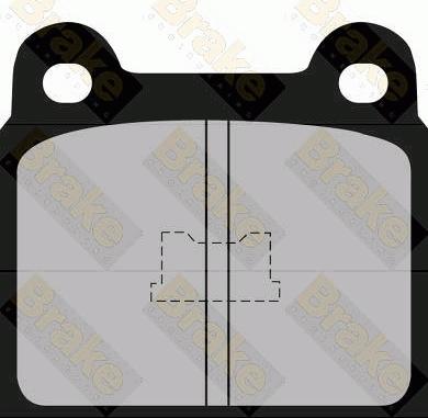 Brake Engineering PA305 - Гальмівні колодки, дискові гальма avtolavka.club