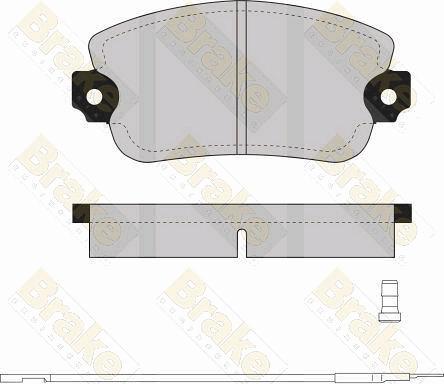 Brake Engineering PA256 - Гальмівні колодки, дискові гальма avtolavka.club