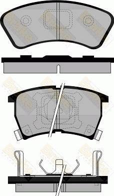 Brake Engineering PA761 - Гальмівні колодки, дискові гальма avtolavka.club