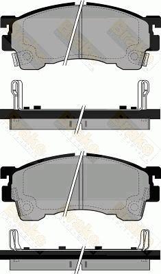 Brake Engineering PA768 - Гальмівні колодки, дискові гальма avtolavka.club