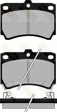 Brake Engineering PA767 - Гальмівні колодки, дискові гальма avtolavka.club