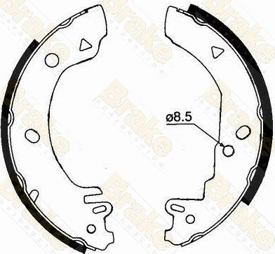 Brake Engineering SH1280 - Комплект гальм, барабанний механізм avtolavka.club