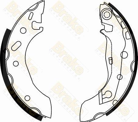 Brake Engineering SH2495 - Комплект гальм, барабанний механізм avtolavka.club