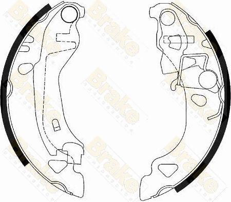 Brake Engineering SH2438 - Комплект гальм, барабанний механізм avtolavka.club