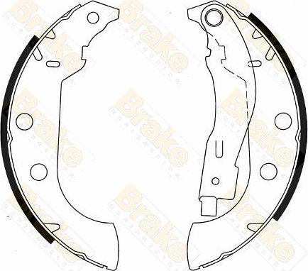 Brake Engineering SH2540 - Комплект гальм, барабанний механізм avtolavka.club