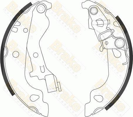 Brake Engineering SH2558 - Комплект гальм, барабанний механізм avtolavka.club