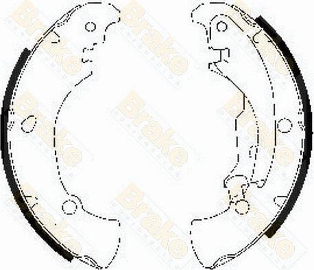 Brake Engineering SH2505 - Комплект гальм, барабанний механізм avtolavka.club