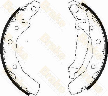 Brake Engineering SH2510 - Комплект гальм, барабанний механізм avtolavka.club